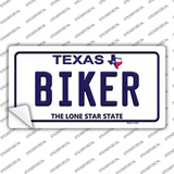 Biker Texas Novelty Sticker Decal
