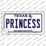 Princess Texas Novelty Sticker Decal