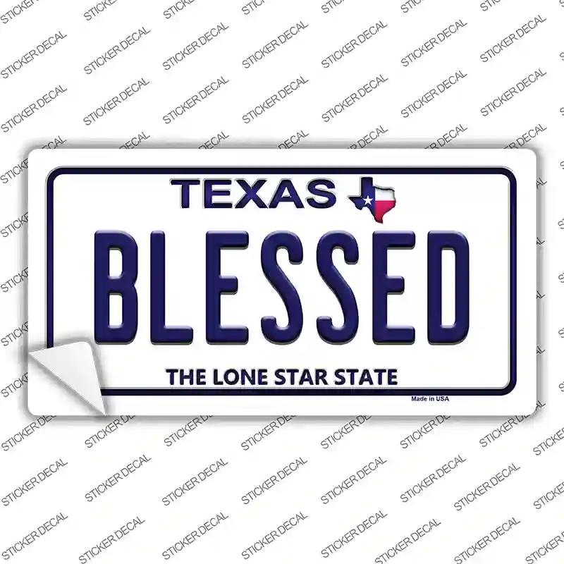 Blessed Texas Novelty Sticker Decal
