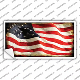 American Vine Flag Novelty Sticker Decal