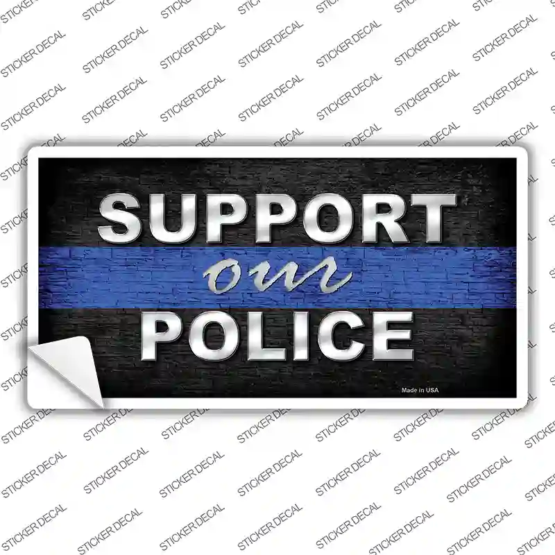 Support Our Police Novelty Sticker Decal