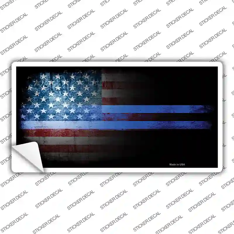 American Flag Police Novelty Sticker Decal