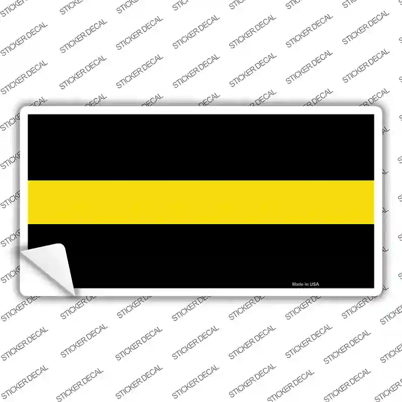 Thin Yellow Line Novelty Sticker Decal
