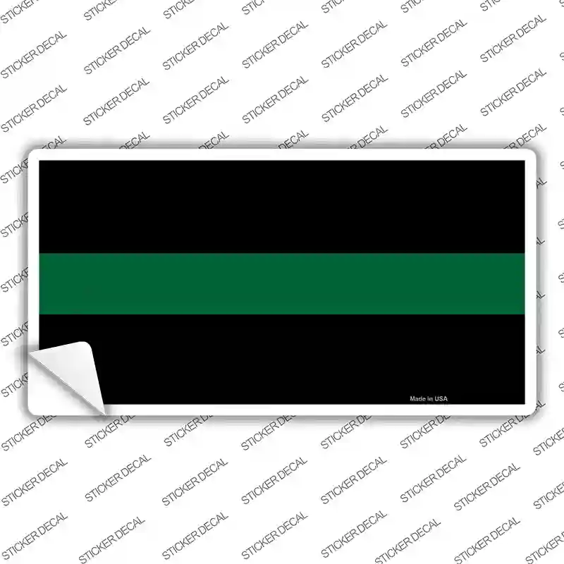 Thin Green Line Novelty Sticker Decal