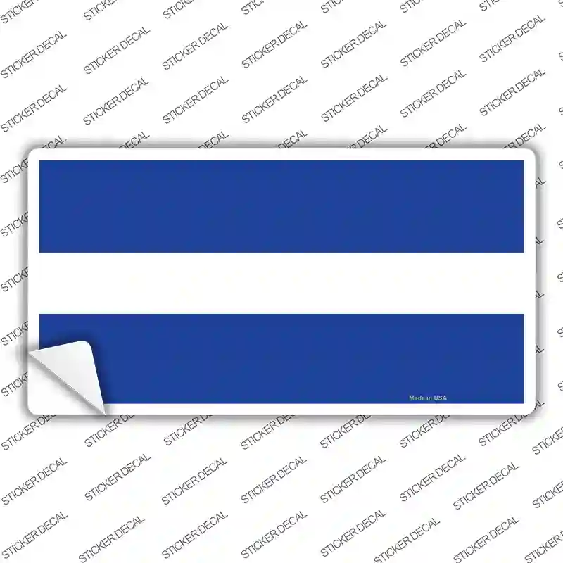 Thin White Line On Blue Novelty Sticker Decal