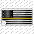 American Flag Thin Yellow Line Novelty Sticker Decal