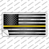 American Flag Thin Yellow Line Novelty Sticker Decal