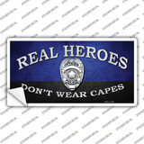 Real Heroes Blue Novelty Sticker Decal