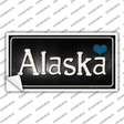 Alaska Flag Script Novelty Sticker Decal