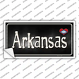 Arkansas Flag Script Novelty Sticker Decal