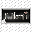 California Flag Script Novelty Sticker Decal