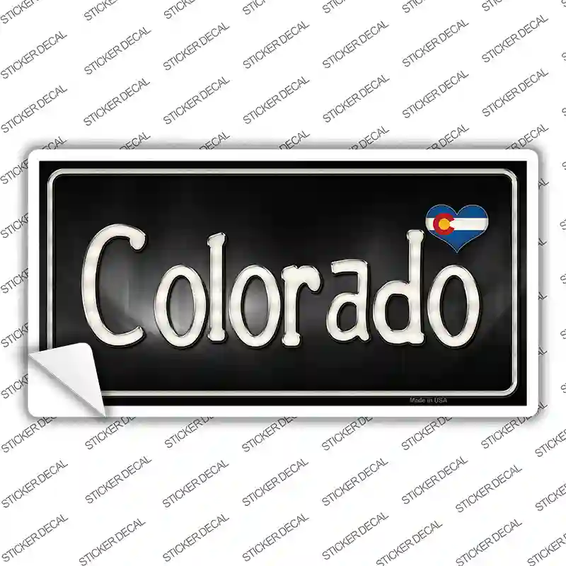 Colorado Flag Script Novelty Sticker Decal