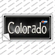 Colorado Flag Script Novelty Sticker Decal