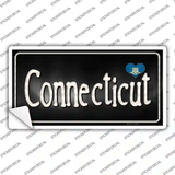 Connecticut Flag Script Novelty Sticker Decal