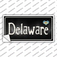 Delaware Flag Script Novelty Sticker Decal
