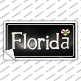 Florida Flag Script Novelty Sticker Decal