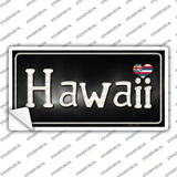 Hawaii Flag Script Novelty Sticker Decal