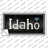 Idaho Flag Script Novelty Sticker Decal