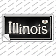 Illinois Flag Script Novelty Sticker Decal