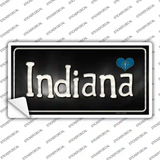 Indiana Flag Script Novelty Sticker Decal