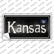 Kansas Flag Script Novelty Sticker Decal