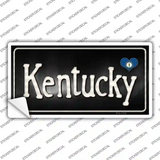 Kentucky Flag Script Novelty Sticker Decal