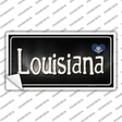 Louisiana Flag Script Novelty Sticker Decal