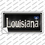 Louisiana Flag Script Novelty Sticker Decal
