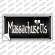 Massachusetts Flag Script Novelty Sticker Decal