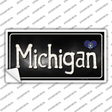Michigan Flag Script Novelty Sticker Decal