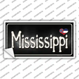 Mississippi Flag Script Novelty Sticker Decal