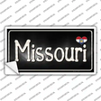 Missouri Flag Script Novelty Sticker Decal