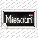 Missouri Flag Script Novelty Sticker Decal
