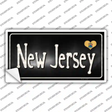 New Jersey Flag Script Novelty Sticker Decal