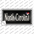 North Carolina Flag Script Novelty Sticker Decal