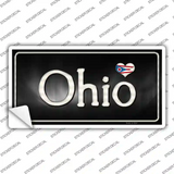Ohio Flag Script Novelty Sticker Decal