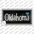 Oklahoma Flag Script Novelty Sticker Decal