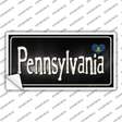 Pennsylvania Flag Script Novelty Sticker Decal