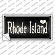 Rhode Island Flag Script Novelty Sticker Decal