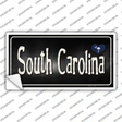 South Carolina Flag Script Novelty Sticker Decal