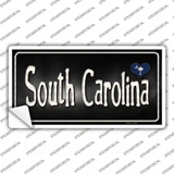 South Carolina Flag Script Novelty Sticker Decal