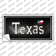 Texas Flag Script Novelty Sticker Decal