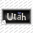 Utah Flag Script Novelty Sticker Decal