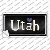 Utah Flag Script Novelty Sticker Decal