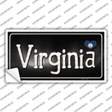 Virginia Flag Script Novelty Sticker Decal