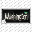 Washington Flag Script Novelty Sticker Decal