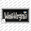 West Virginia Flag Script Novelty Sticker Decal