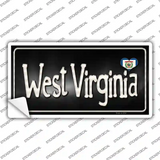 West Virginia Flag Script Novelty Sticker Decal