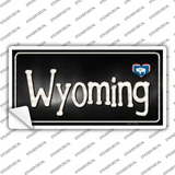 Wyoming Flag Script Novelty Sticker Decal