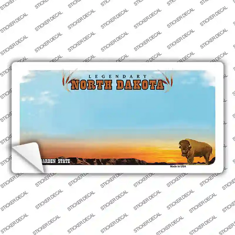 North Dakota Novelty Sticker Decal